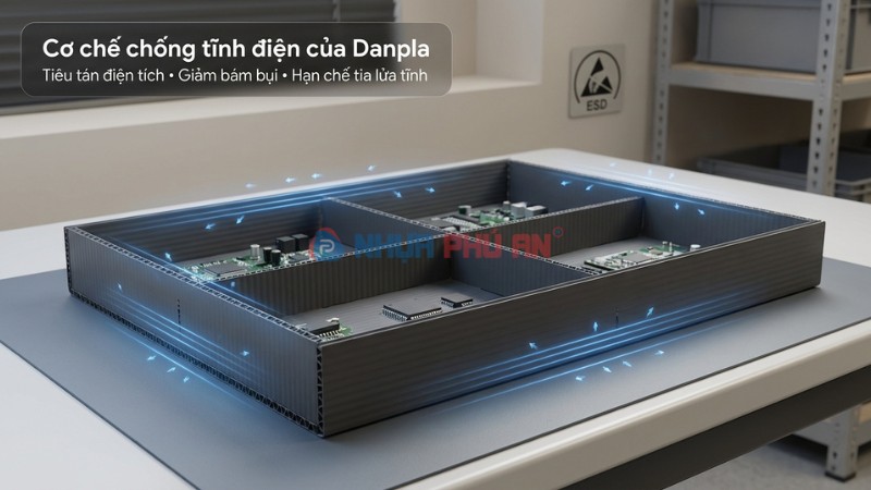 Cơ chế chống tĩnh điện của nhựa danpla ctd