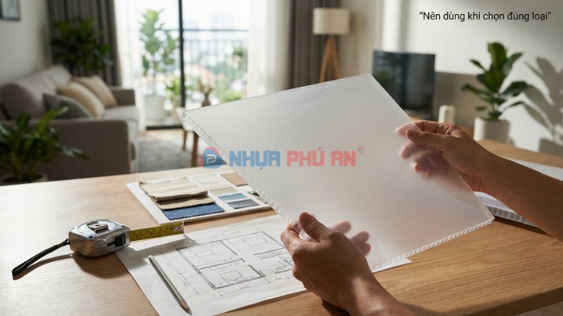 Cân nhắc dùng tấm Danpla cho trang trí nội thất