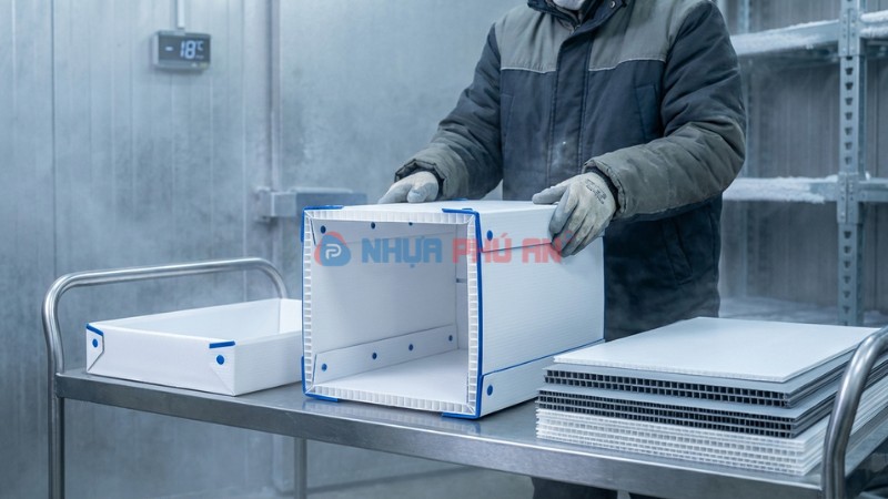 Ảnh minh họa có nên dùng danpla trong kho lạnh không