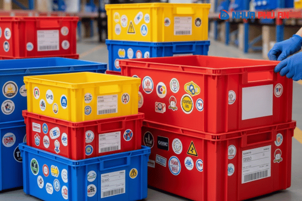 Có thể dán sticker lên nhựa Danpla không?