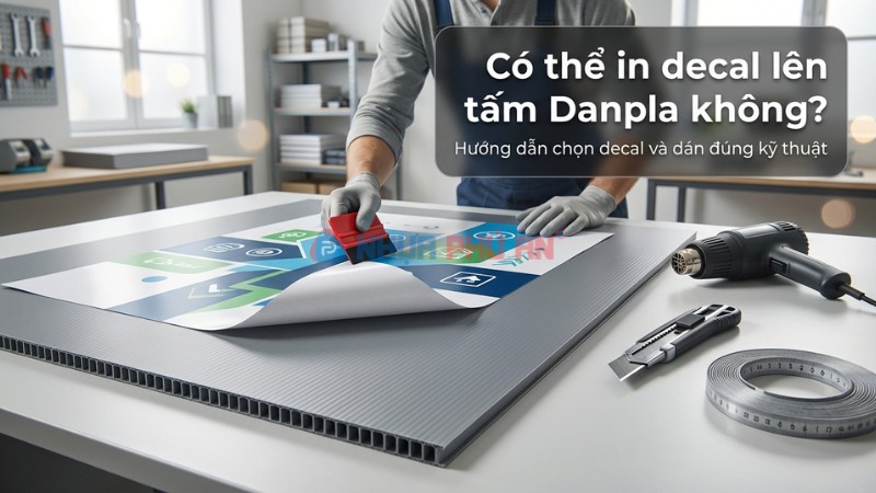 Có thể in decal lên tấm Danpla không?