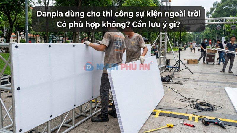 Tấm Danpla có thể được dùng cho thi công sự kiện ngoài trời không?