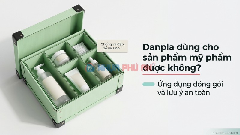 Tấm Danpla có dùng được cho sản phẩm mỹ phẩm không?