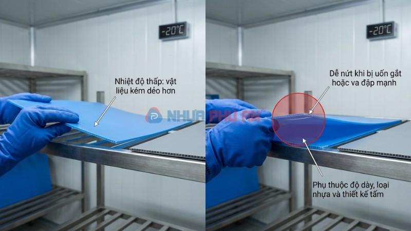 Minh họa Danpla trong kho lạnh