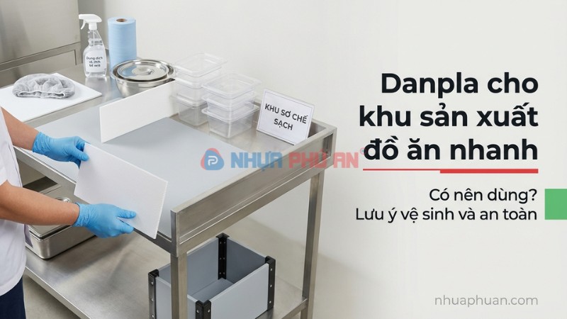 Có thể dùng tấm Danpla cho khu vực sản xuất đồ ăn nhanh không?