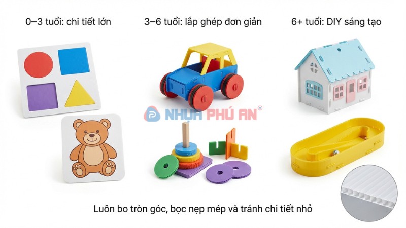 Dùng Danpla làm đồ chơi theo độ tuổi