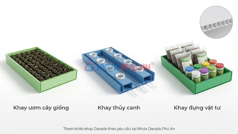 Gợi ý ứng dụng khay trồng cây bằng Danpla