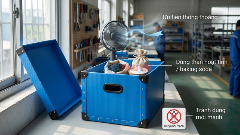 Nguyên tắc khử mùi thùng Danpla an toàn