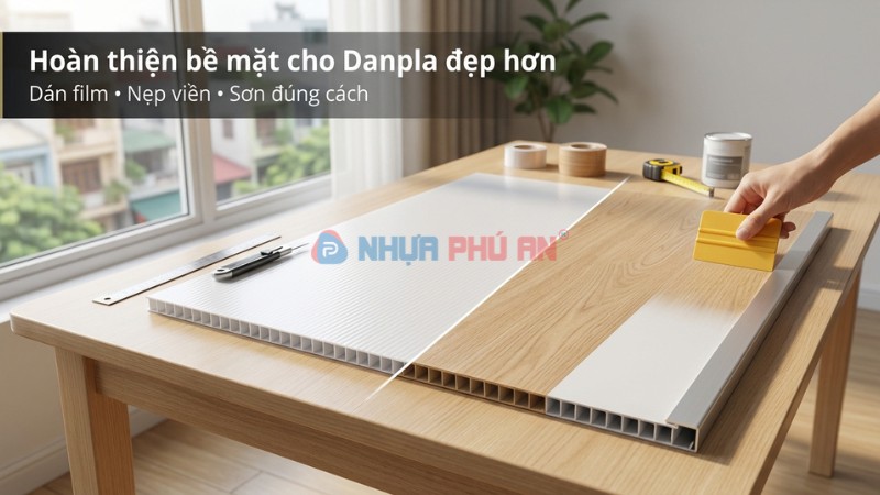 Hoàn thiện bề mặt Danpla để nhìn đẹp hơn