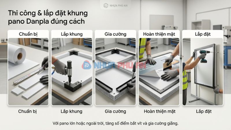 Hướng dẫn thi công và lắp đặt khung pano Danpla đúng cách