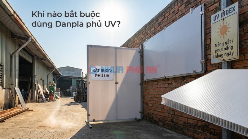 Khi nào bắt buộc dùng Danpla phủ UV