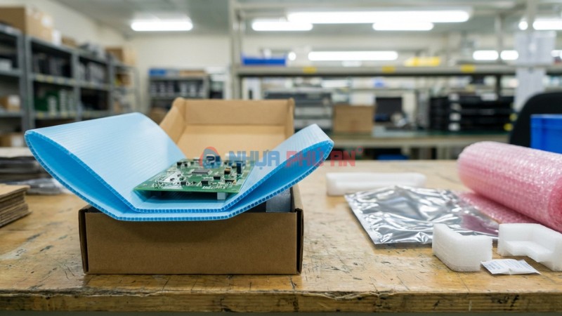 Không nên dùng Danpla đơn lẻ cho hàng điện tử nhạy tĩnh điện