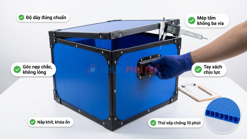 Kiểm tra thùng Danpla trước khi dùng đại trà