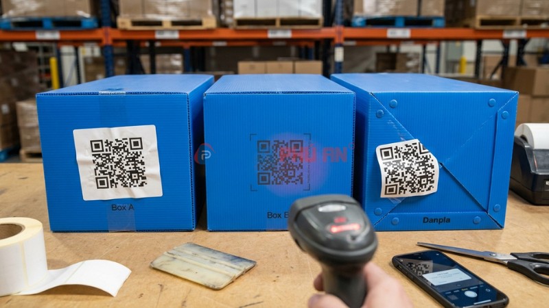 Các lỗi hay gặp khi in QR lên thùng nhựa Danpla