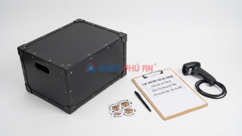 Lợi ích chi phí và vận hành khi dùng thùng Danpla chống tĩnh điện tái sử dụng trong kho linh kiện