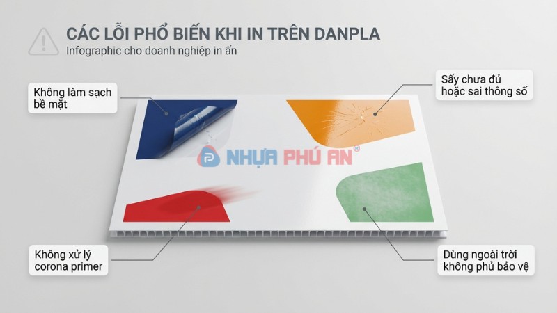 lỗi phổ biến khiến bản in trên nhựa Danpla PP nhanh hỏng