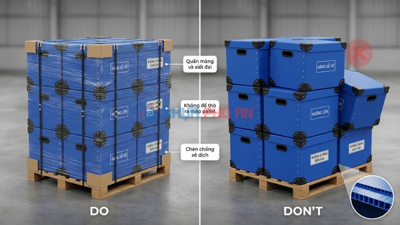 Lưu ý vận chuyển thùng Danpla giảm vỡ hỏng