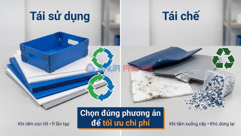 Nên tái chế hay tái sử dụng nhựa danpla