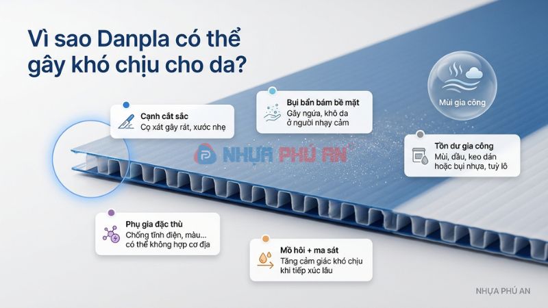 Nguyên nhân Danpla gây khó chịu cho da