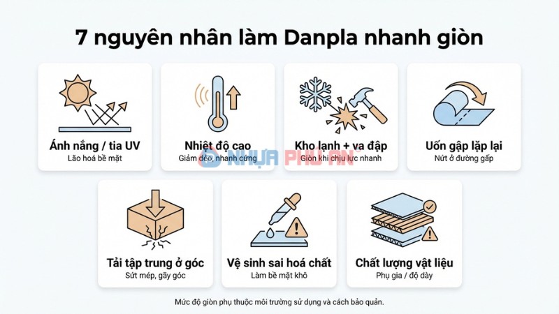 Nguyên nhân khiến danpla nhanh giòn