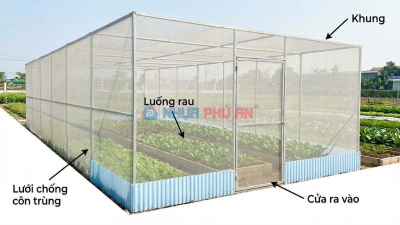 Nhà lưới trồng rau là gì