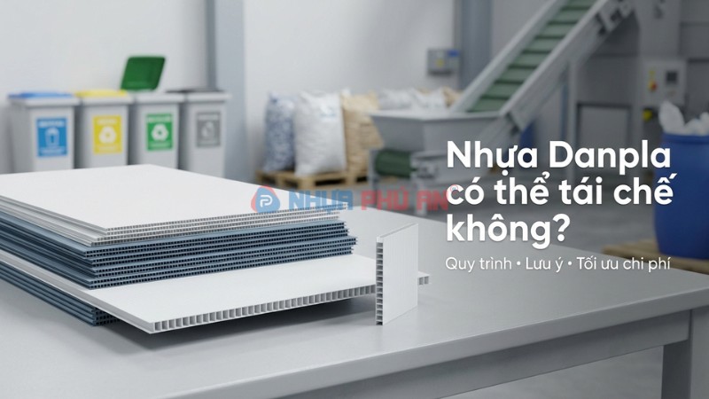 Thùng nhựa Danpla có thể tái chế sau sử dụng không