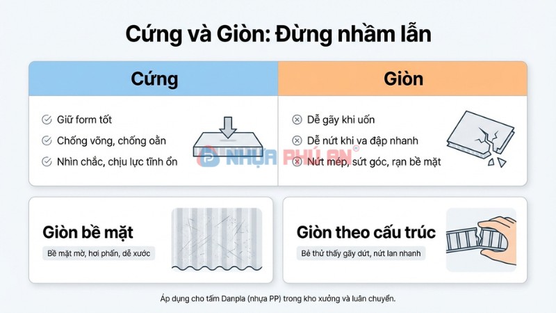 Phân biệt cứng và giòn