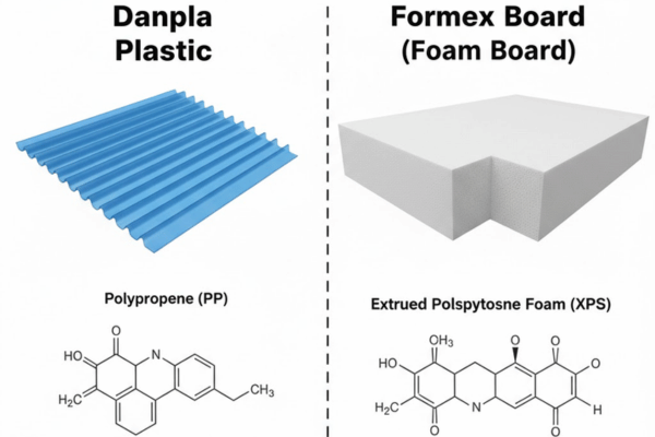 So sánh Danpla và bìa formex chi tiết về cấu tạo kỹ thuật và công dụng
