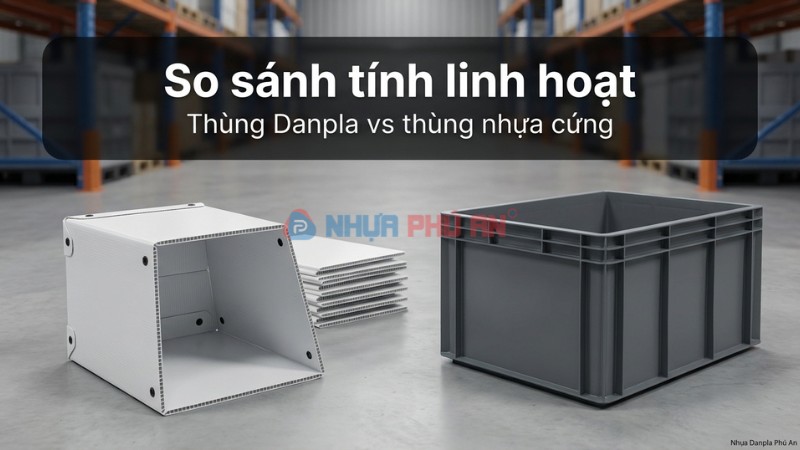 So sánh tính linh hoạt giữa thùng Danpla và thùng nhựa cứng