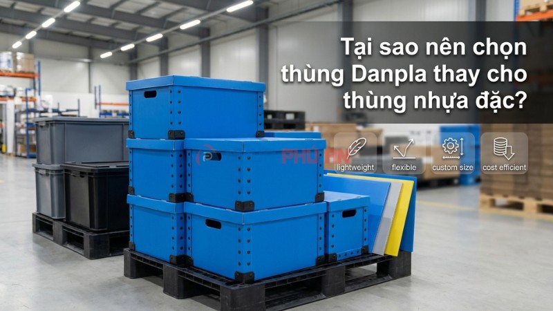 Tại sao nên chọn thùng Danpla thay cho thùng nhựa đặc?