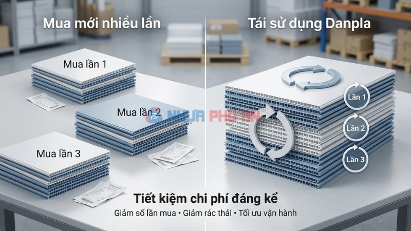 Tái sử dụng danpla có tiết kiệm chi phí không