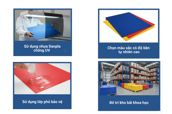 Tấm Danpla có bị phai màu nếu tiếp xúc ánh sáng liên tục không?