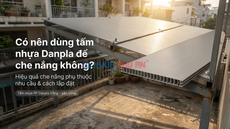 Có nên dùng tấm nhựa danpla để che năng không?