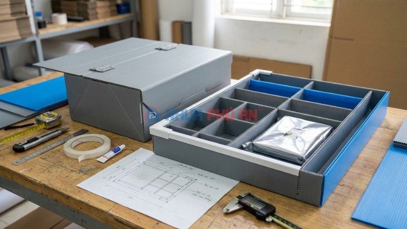 Thiết kế khay ngăn và hộp Danpla cho đóng gói hàng điện tử