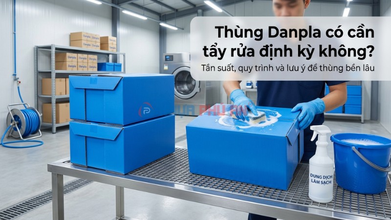 Ảnh cover vệ sinh tẩy rửa thùng nhựa Danpla định kỳ