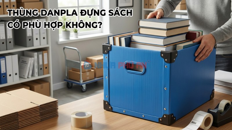 Thùng Danpla có phù hợp để đựng sách không?