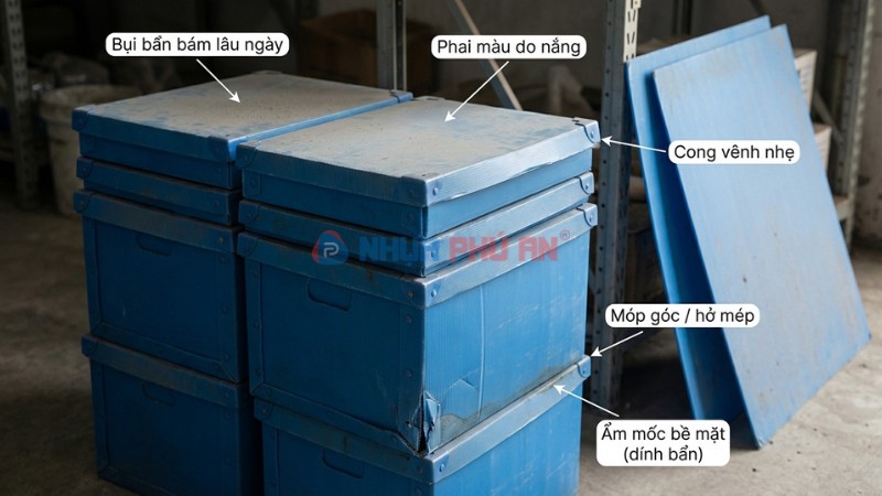 Dấu hiệu thùng Danpla xuống cấp khi để lâu không dùng