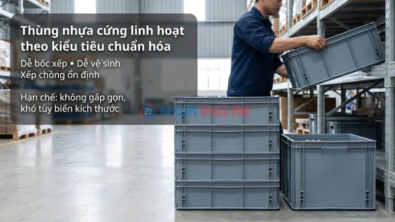 Khi nào cần chọn thùng nhựa cứng