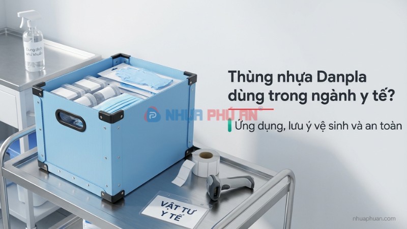 Thùng nhựa Danpla có dùng được trong ngành y tế không?