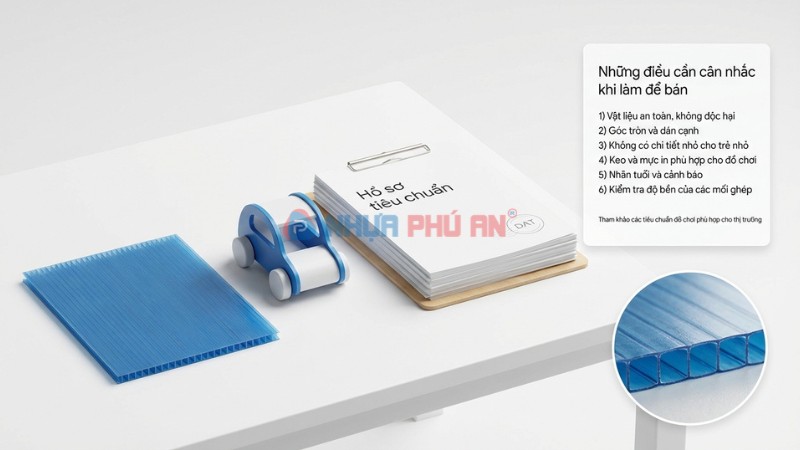 Làm đồ chơi Danpla để bán cần quan tâm tiêu chuẩn an toàn