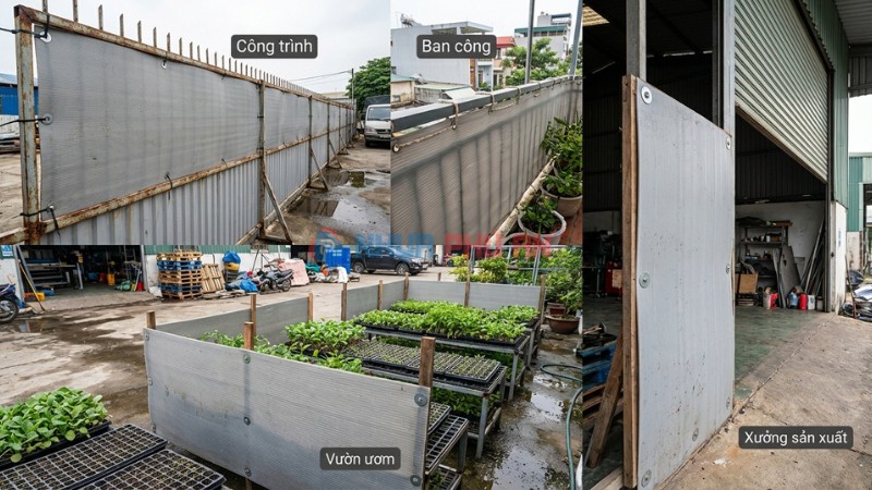 Các ứng dụng tấm nhựa Danpla chắn gió thường gặp