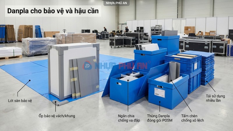Ứng dụng Danpla cho bảo vệ và hậu cần sự kiện