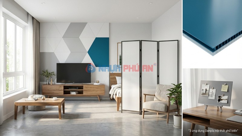 Ứng dụng Danpla trong trang trí nội thất