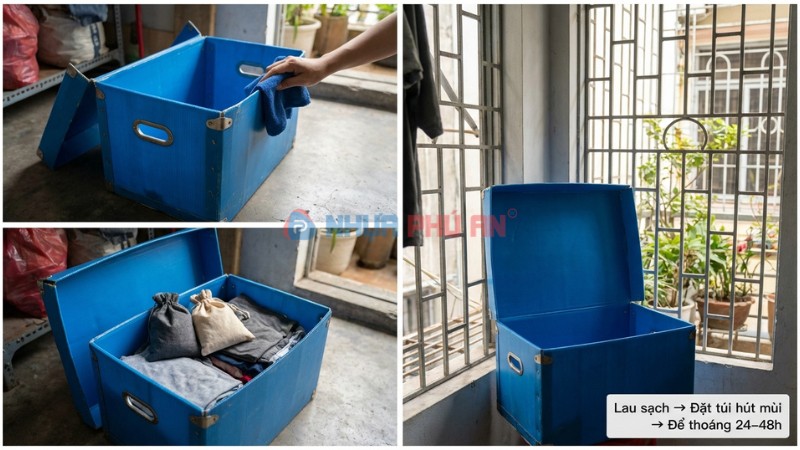 Cách khử mùi nhựa mới đơn giản cho thùng Danpla