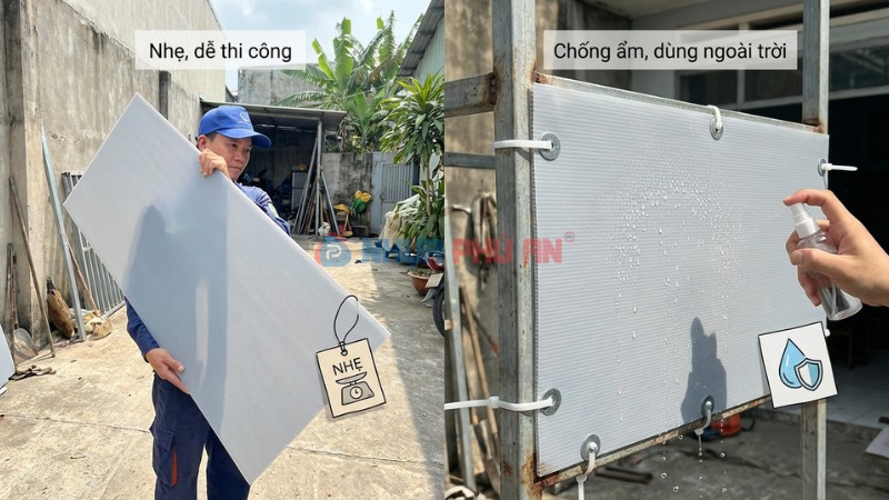 Ưu điểm tấm nhựa Danpla làm chắn gió
