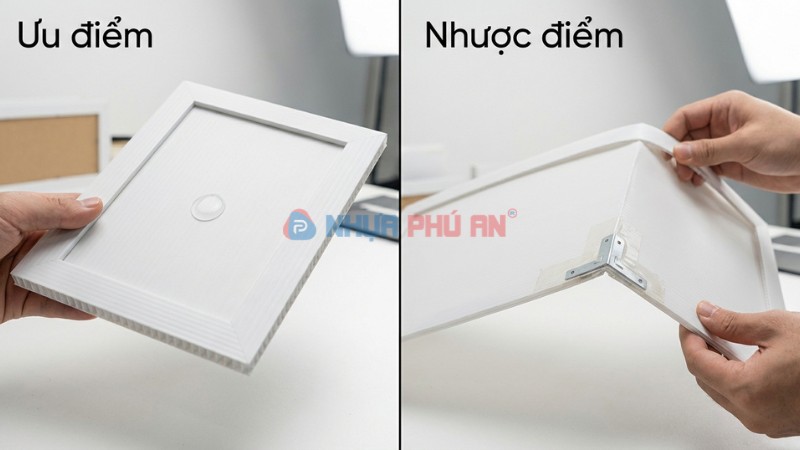 So sánh ưu nhược điểm khi dùng tấm nhựa Danpla làm khung tranh