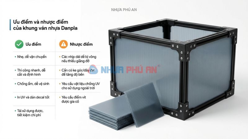 Ưu nhược điểm khi dùng Danpla làm khung pano