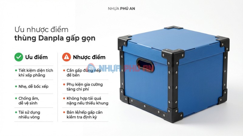 Ưu nhược điểm thùng Danpla gấp gọn