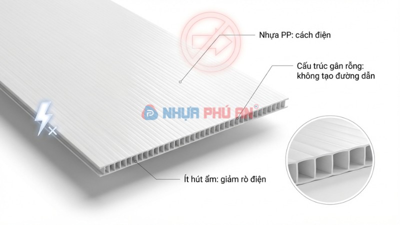 Vì sao tấm danpla thường không dẫn điện