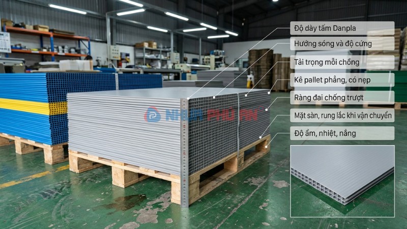 Yếu tố quyết định tấm nhựa Danpla chồng cao bao nhiêu lớp